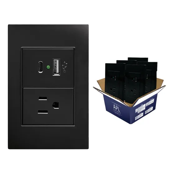 Kit 4 Pz Placa 1 Contacto 2 Entradas Usb In Y Tipo C 3 Vias