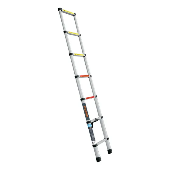 3 Pzas Escalera Telescópica, 7 Peldaños, Tipo Ii, Capacidad 
