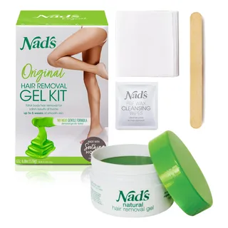 Kit De Cera Nad's Gel Para Depilación Corporal Y Facial Para Kit De Cera Nad's Gel Para Depilación Corporal Y Facial Para