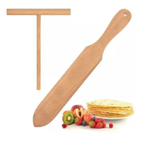 2 Utensilios Espátula Para Crepas Palitas Creperas Cocina