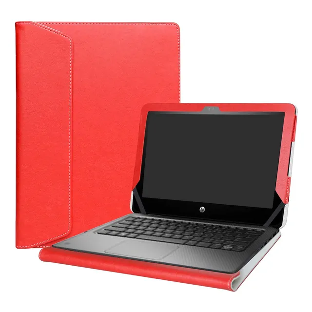 Funda Protectora Para Hp Probook X360 11 De Cuero Roja