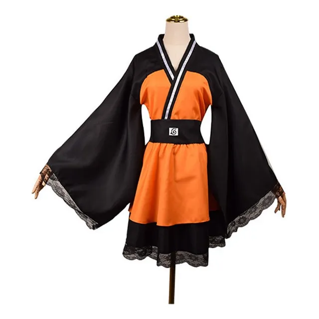 S Naruto: Shippde Cosplay Damas Kimono Vestidos Disfraz 3pcs