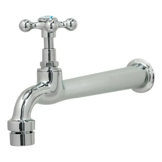 Torneira Pia Tanque 22cm Com Arejador 100% Metal Parede C-33
