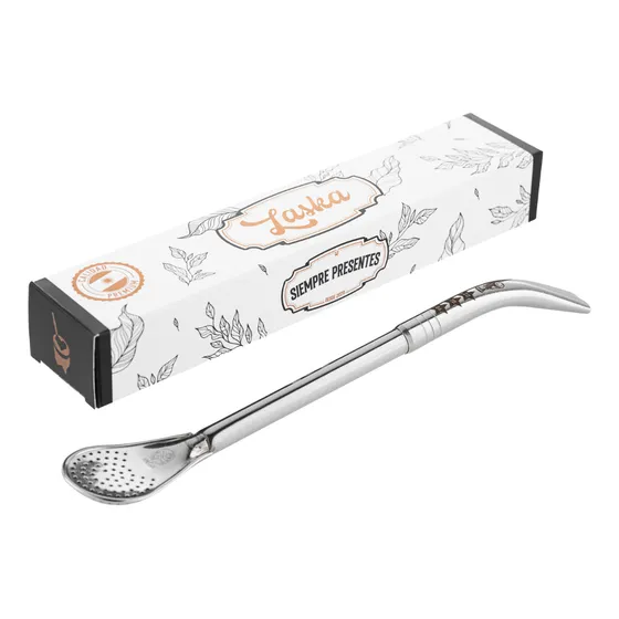 Bombilla Personalizada Pico De Loro Filtro Pala Acero Inox
