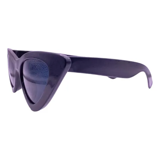 Óculos De Sol Retrô Gatinho Proteção Uv Preto