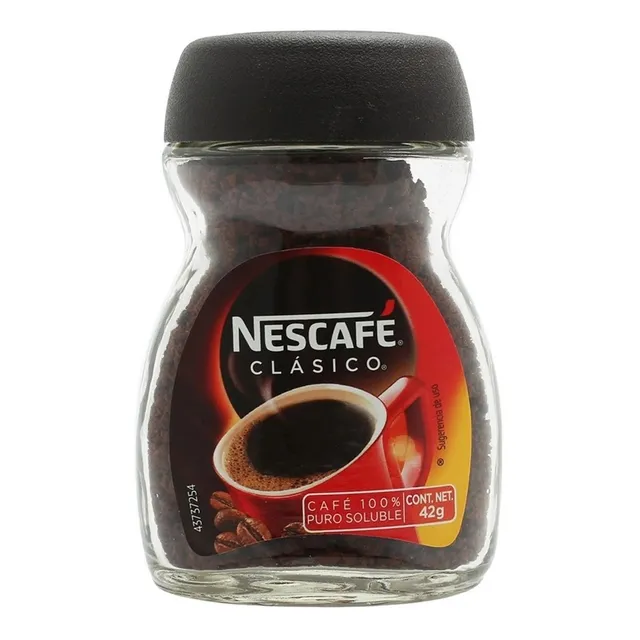 Café Nescafé Clásico Frasco 42 Gr Cafe Nescafe 42g
