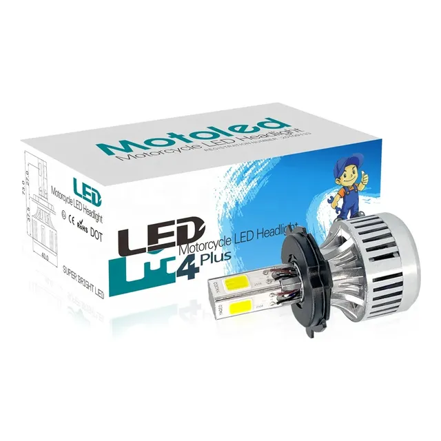 Bombillo Led H4 Motoled Original 4 Caras 8.000 Lm Ac / Dc