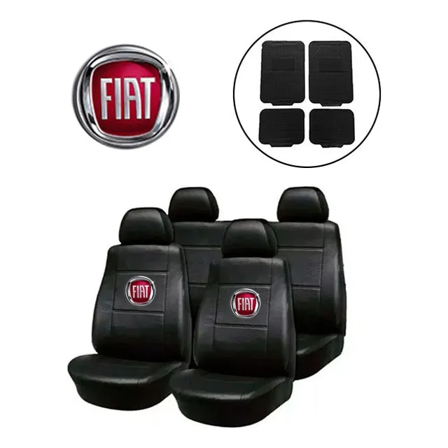 Funda Cubre Asiento Cuerina Fiat Palio Duna Mas+ Alfombra 4p
