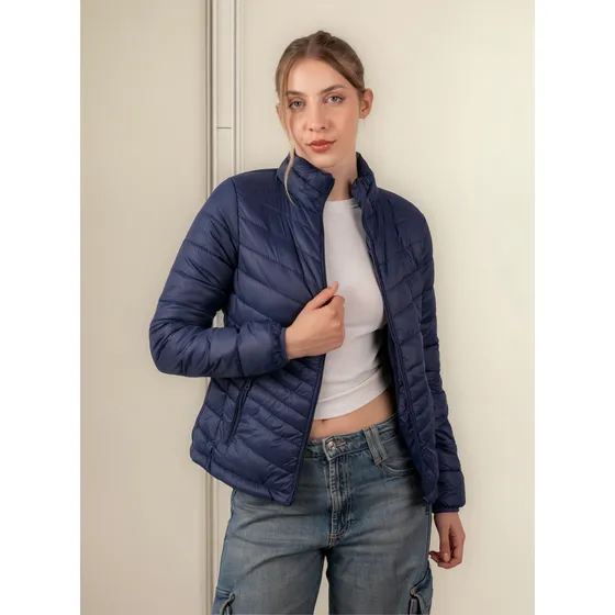 Campera Mujer Inflada Rollito Sire Liviana Abrigada Invierno
