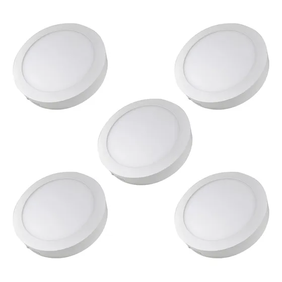 Lampara De Sobreponer Plafon Led 12w Luz Blanca Fria