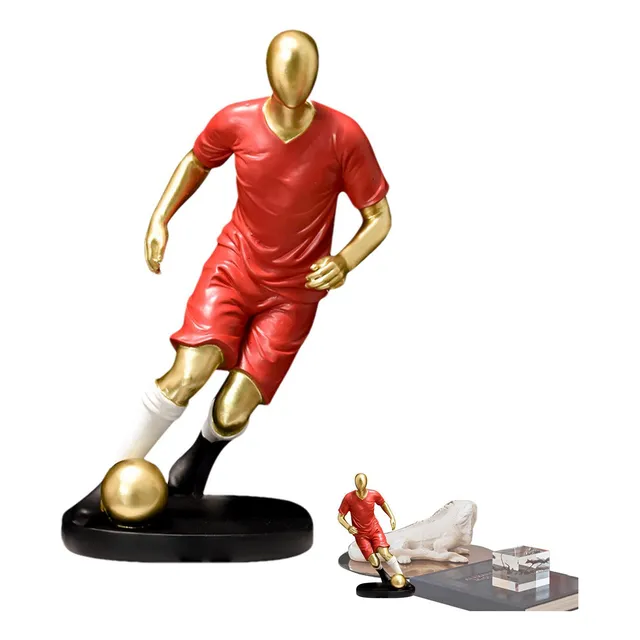 Figura Del Equipo De Fútbol Adornos De Jugadores De Fútbol A