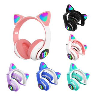 Fone De Ouvido Gatinho Infantil Led Bluetooth Sem Fio Fone De Ouvido Gatinho Infantil Led Bluetooth Sem Fio