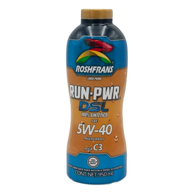 Aceite Para Motores Diesel Roshfrans Run-pwr 5w-40 Sintetico