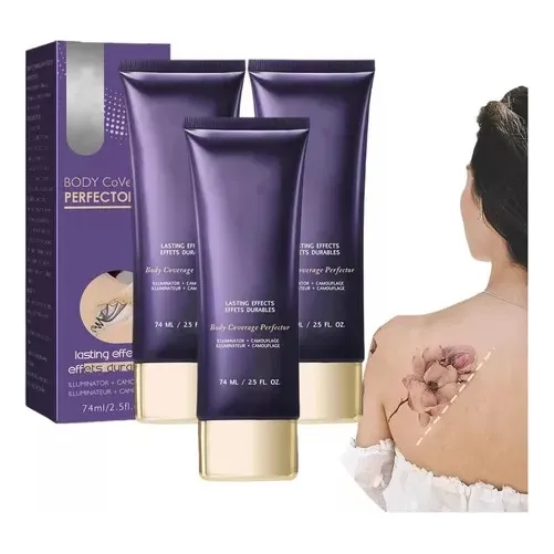 - 3×el Maquillaje Corporal Piernas Con Brillo Natural Cubre
