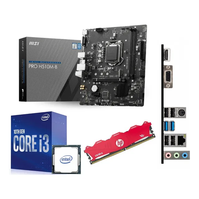 Kit Actualización Tarjeta Madre H410 Intel Core I3  Ram 8 Gb