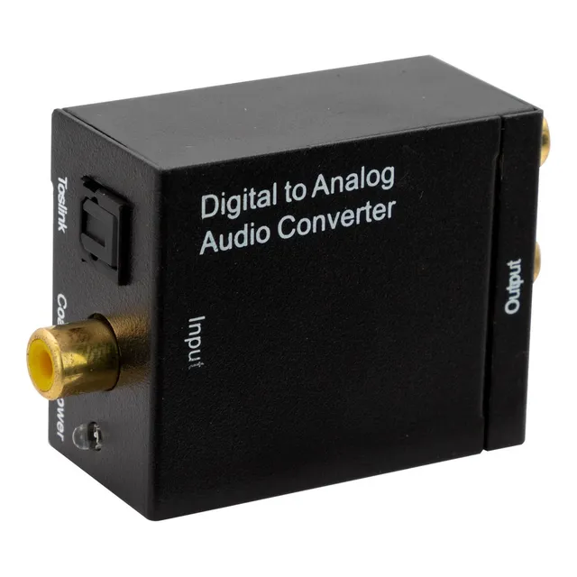 Convertidor Audio Digital A Análogo Color Negro