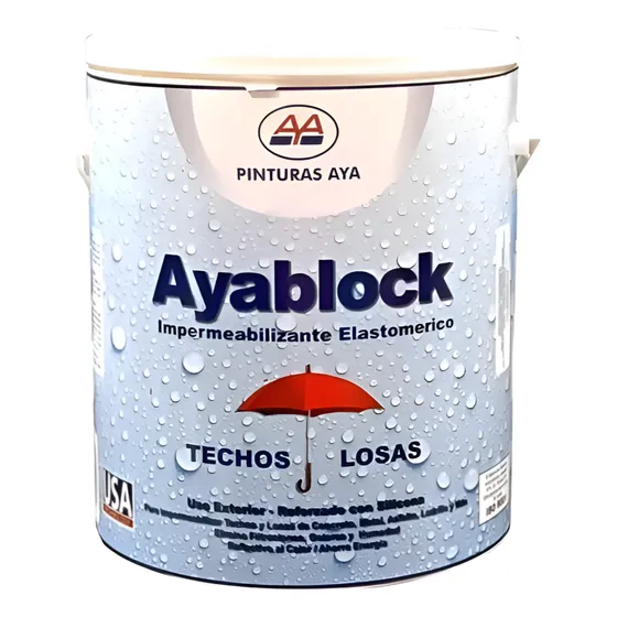 Pintura Elastomerica Transparente 1/4 Galon Ayablock T Aya