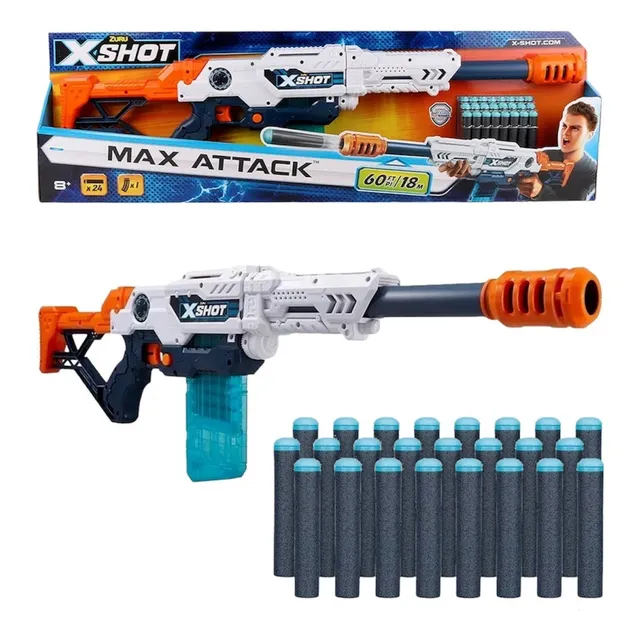 Escopeta Lanza Dardos Max Atack Rifle Pistola X-shot Gigante