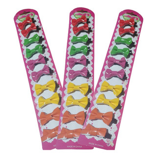 Hebilla Pinza Con Moño De Colores Mujer Niña Pack X 10 Uni Hebilla Pinza Con Moño De Colores Mujer Niña Pack X 10 Uni