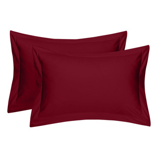 Cotton Delight King Pillow Shams Set De 2, Borgoña 100% 600 Cotton Delight King Pillow Shams Set De 2, Borgoña 100% 600