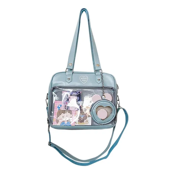 (bl) Bolsa De Poliuretano Transparente For Niñas Harajuku I