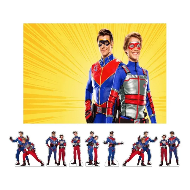 Kit Display De Mesa + Painel Festa Infantil Henry Danger