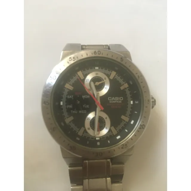 Reloj Casio Edifice Ef-314 Acero Original Usado Buen Estado