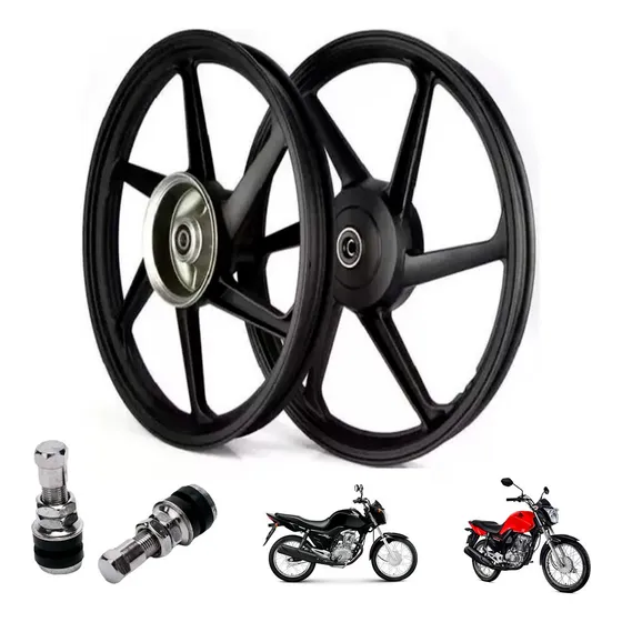 Roda Liga Leve Scud 6 Pontas Alumínio Titan 150 Ks 2004 A 08
