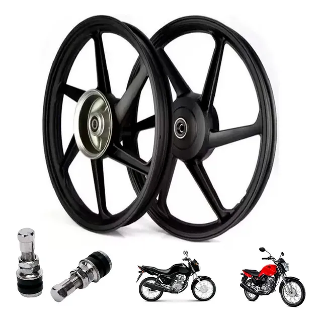 Roda Liga Leve Scud 6 Pontas Alumínio Titan 150 Ks 2004 A 08