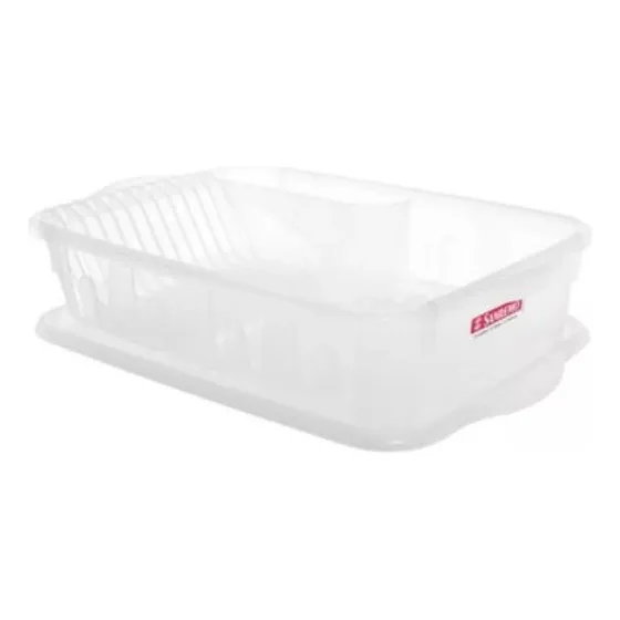 Escurre Platos Secaplatos Con Bandeja Sanremo Plastico Inox