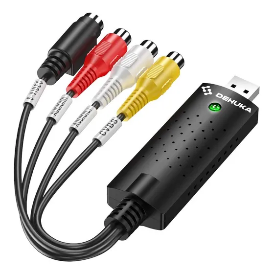 Capturadora Video Y Audio Usb Edicion S-video + Rca Dehuka