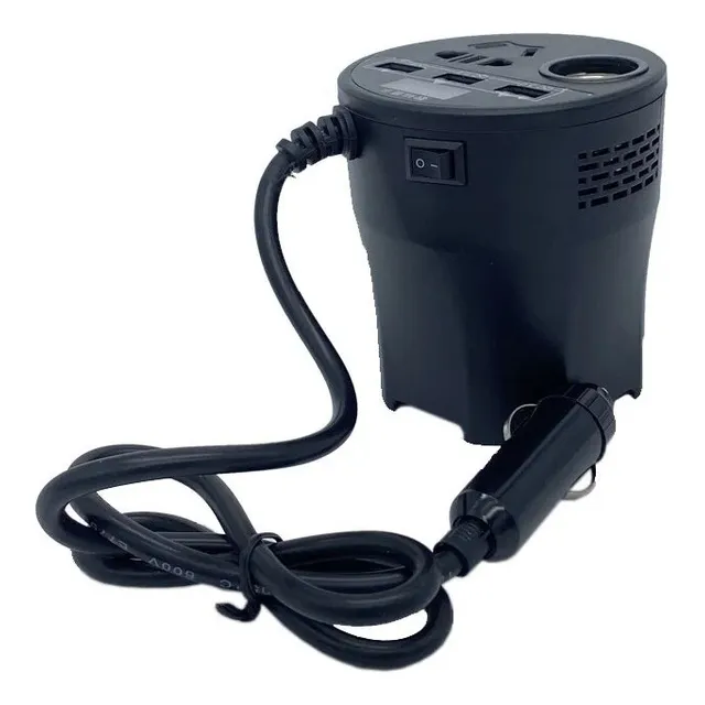Convertidor Inversor Energia Carro Vaso De 12v A 110v Usb