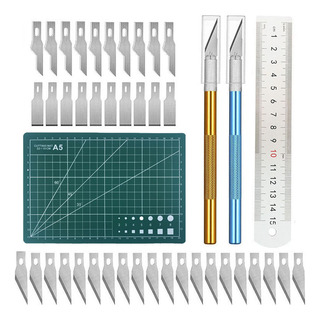 Juego De 44 Cuchillos Para Manualidades Para Grabar, Cuchill Juego De 44 Cuchillos Para Manualidades Para Grabar, Cuchill
