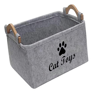 Contenedor De Almacenamiento De Juguetes Para Perros Gris Contenedor De Almacenamiento De Juguetes Para Perros Gris