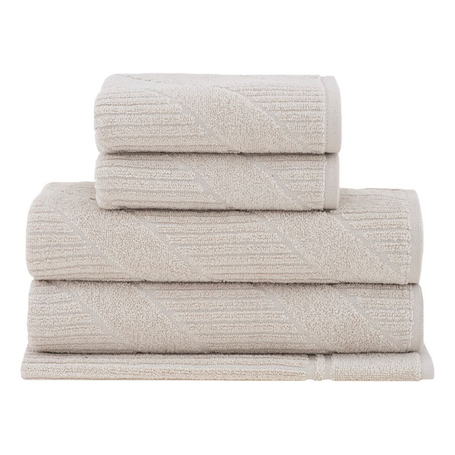 Jogo De Toalhas Banho Buddemeyer Jazz Extra Soft 5 Cor Bege