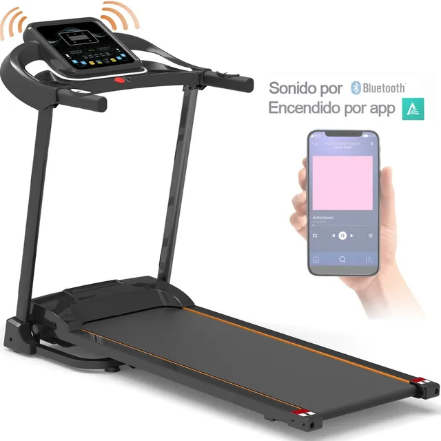 Caminadora eléctrica Centurfit MKZ-CAMI8050 127V color negro
