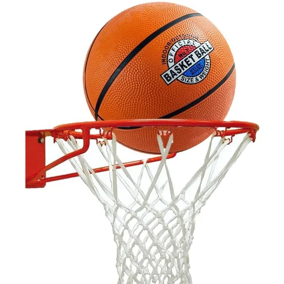 Aro De Basquet Nº 7 + Pelota Nª5 Reforzado Con Red Exahome