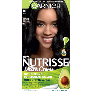 Tinte De Cabello Garnier Nutrisse, 10 Negro - Tinte Tinte De Cabello Garnier Nutrisse, 10 Negro - Tinte