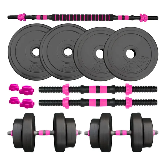 Kit Entrenamiento Body Pump Barra + Mancuernas + Discos 15kg