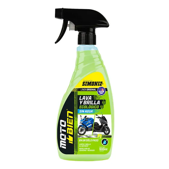 Lavado Ecologico Simoniz Moto Bien Sin Agua Para Motos 500ml