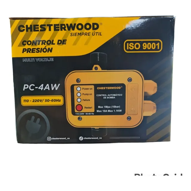 Press Control Sensor Flujo Para Bomba De Agua Chesterwood