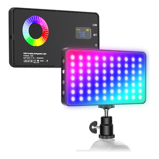 Luz De Vídeo Led Azulamar Rgb, Luz De Câmera Colorida De 10w Luz De Vídeo Led Azulamar Rgb, Luz De Câmera Colorida De 10w