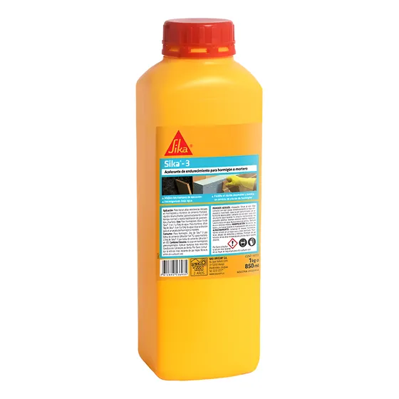 Acelerante Fraguador De Hormigon O Mortero Sika -3, 1lt .ufa