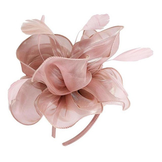 Diadema Con Sombrero De Fascinator De Flor Artificial Diadema Con Sombrero De Fascinator De Flor Artificial
