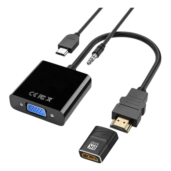 Adaptador Convertidor Roku Onn Hdmi A Monitor Vga Con Audio