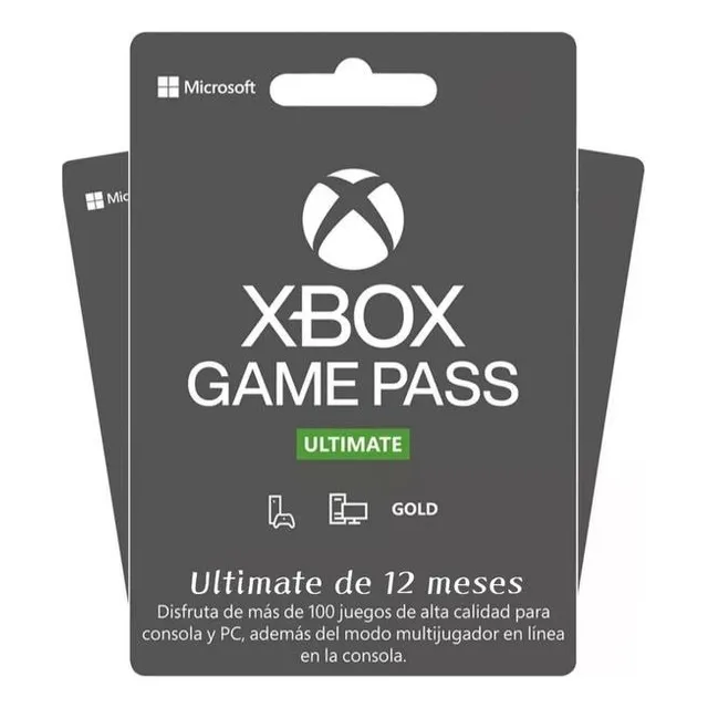 Xbox Game Pass Ultimate Microsoft Digital 12 meses