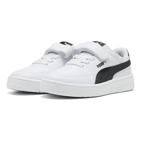 Zapatilla Puma Court Classic Clean Ac+ Ps Blanco Niño
