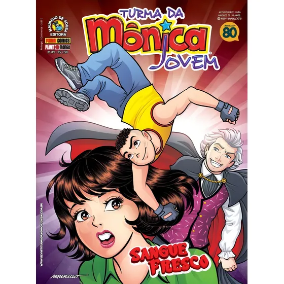 Turma da Monica Jovem 89, de Mauricio de Sousa. Editorial Panini, capa mole em português, 2015