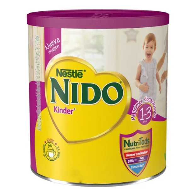 Leche de fórmula en polvo Nestlé Nido Kinder Deslactosado en lata de 1 de 2.2kg - 1 a 3 años