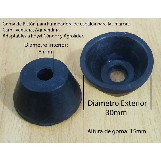 Goma De Pistón Para Fumigadora De Espalda Carpi, Veguera